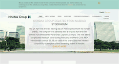 Desktop Screenshot of nordaxgroup.com