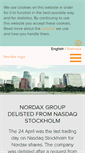 Mobile Screenshot of nordaxgroup.com